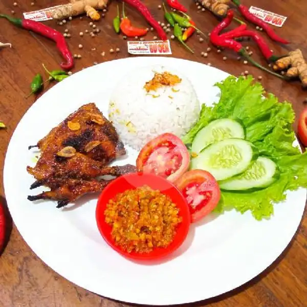 Paket Ayam Bakar 1/4 | Pondok Ikan Bakar Bu Oen, Purwokerto Timur