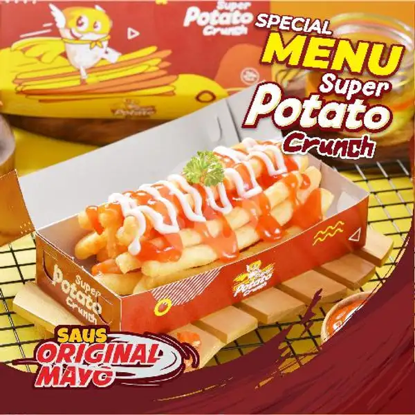 Super Potato Crunch Saus Original Mayo | Gila Coklatz Taman, Kraton