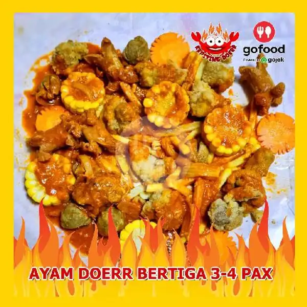 AYAM DOERR BERTIGA 3-4 PAX | Kepiting Doerr Palembang, Dempo Dalam