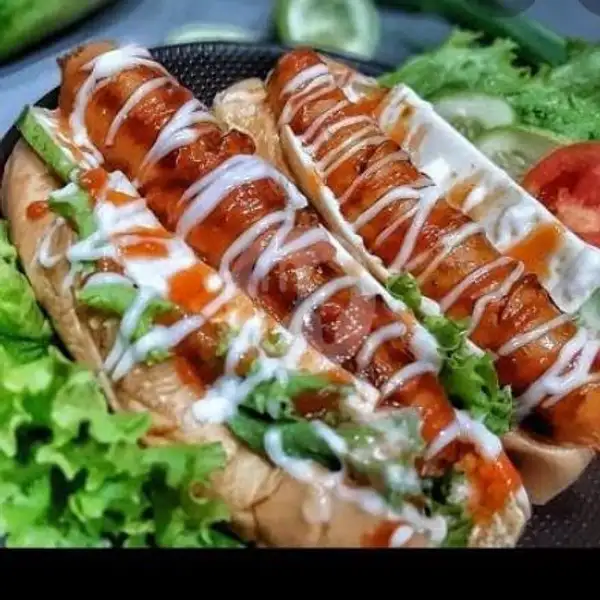 Big Hotdough Special | Dynoz Burger, Hotdough, Kebab