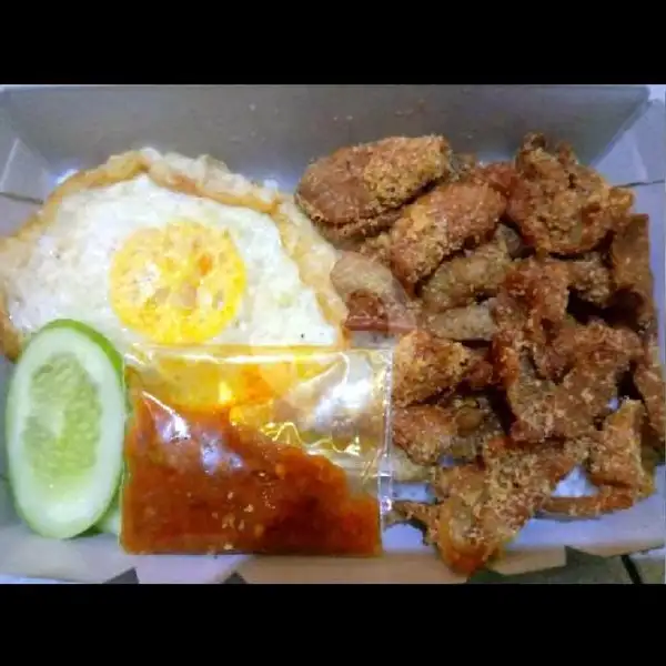 Nasi Kulit Ayam Super Kriuk | Makan Kerang, Babakan Irigasi