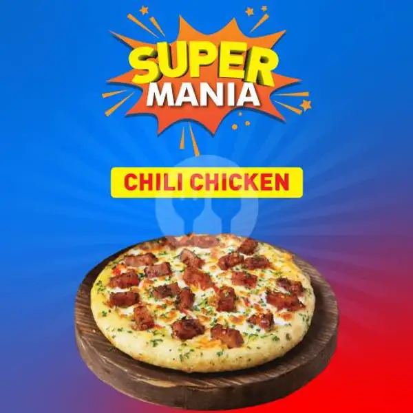 Pizza Mania Chili Chicken | Domino's Pizza, Kedungdoro