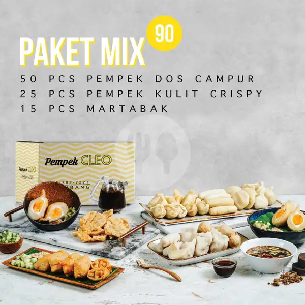 Paket Mix @90 Pcs | Pempek Cleo, Diponegoro