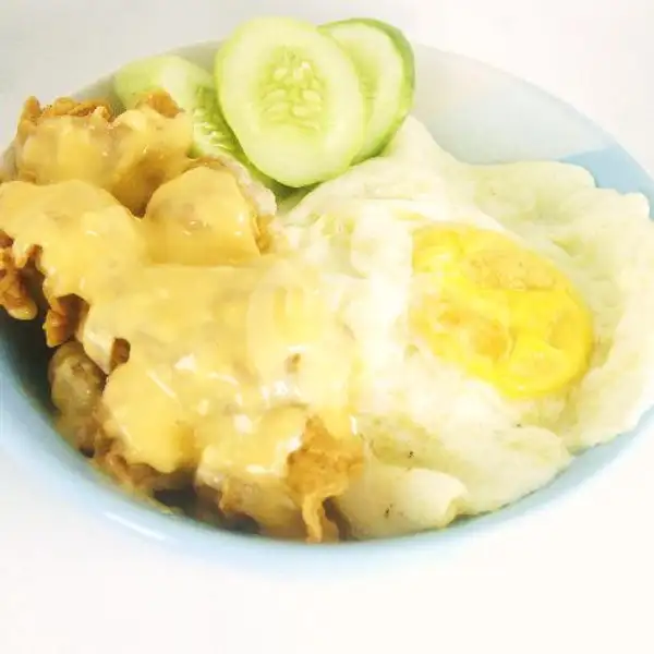 Chicken / Fish with Cheese Sauce | Geprek Gaplok, RA Kartini