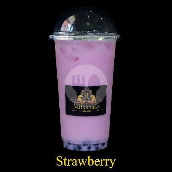 Strawberry Milkshake + Boba | R Milkshake, Banguntapan