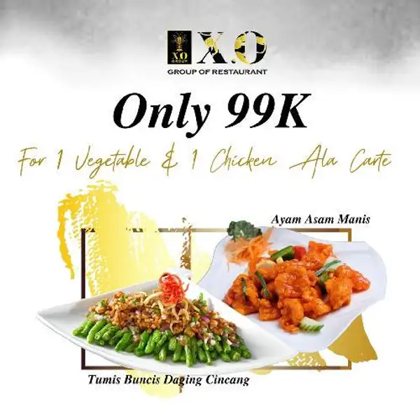 Paket Ayam + Sayur | XO Cuisine, Mall Tunjungan Plaza