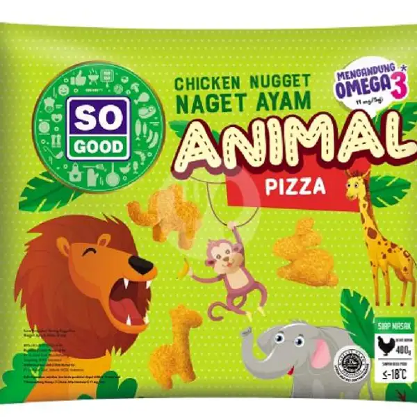 So Good Chicken Nuget  Animal Pizza 400 Gr | Frozen Food, Empek-Empek & Lalapan Huma, Pakis