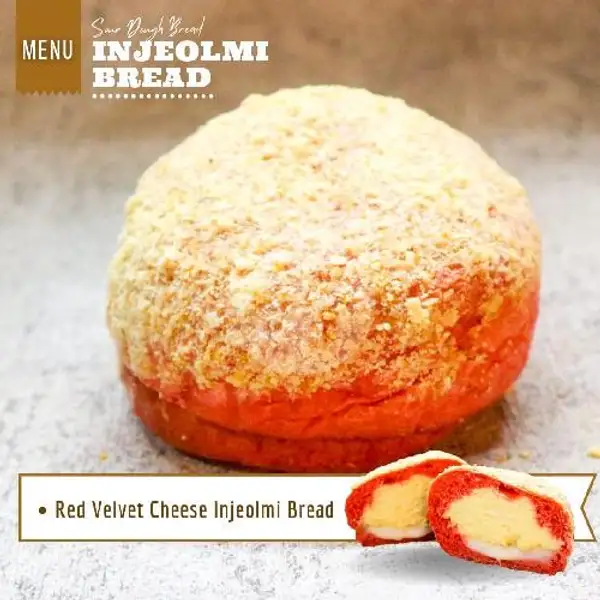 Red Velvet Cheese Injeolmi Bread | ROEMAH LEGIT EMBONG