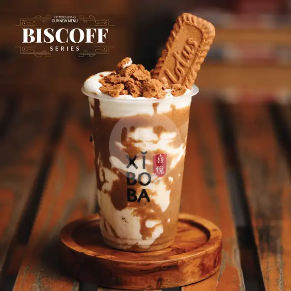 Signature Biscoff Dalgona with hokkaido milk pudding | Xi Bo Ba, Depok Sawangan