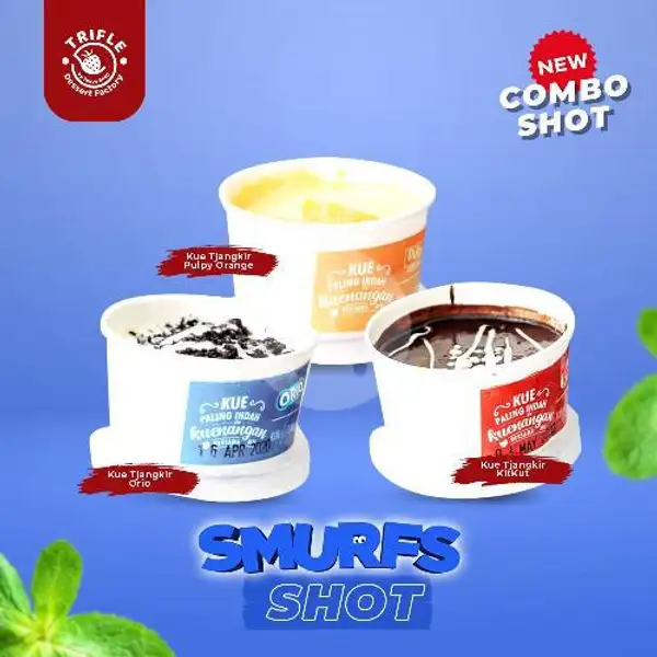 Smurf Shot | Trifle Dessert, Tambaksari