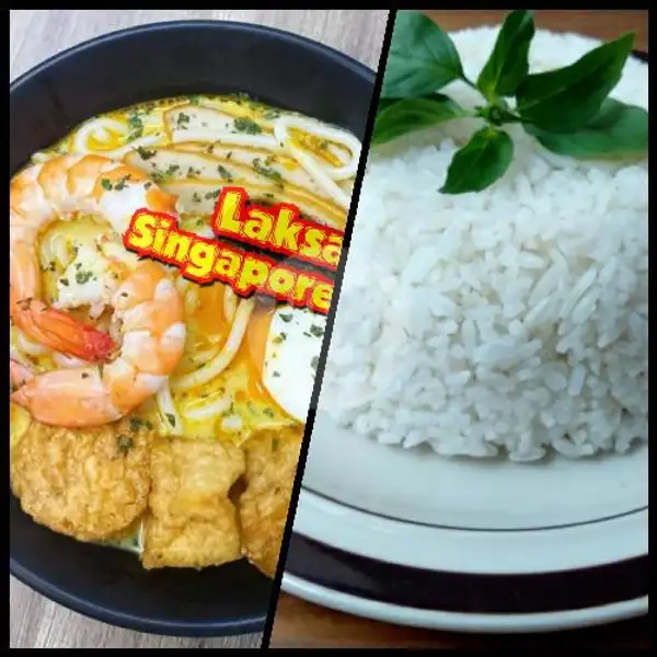 Laksa Singapore + Nasi Putih | Rempah Rasa Mart, Meruya
