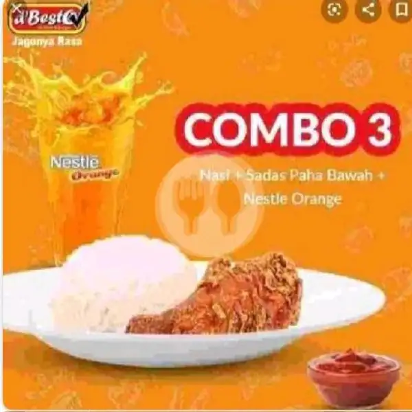 Combo3 (nasi+paha Bawah +nestle Orange/lemonte+saus Sadas) | DBESTO CITAYEM, Depan GMA Busana