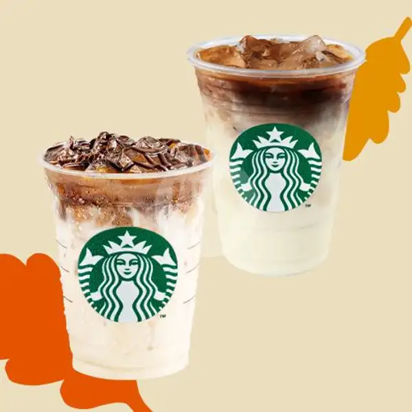 Honey Latte with Oatmilk + Asian Dolce Latte | Starbucks, Graha Pos Indonesia Bandung