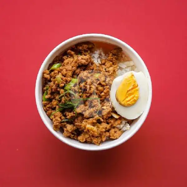 Minced Chicken Rice Bowl + Ocha | Haki Korea BBQ, Paskal