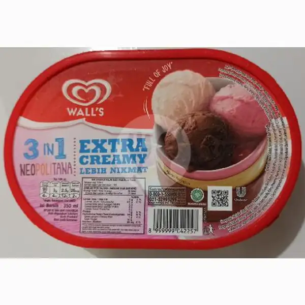 Ice Cream 3 In 1 Neopolitana 350ml | Mamih Frozen Food Cirebon, Dwipantara