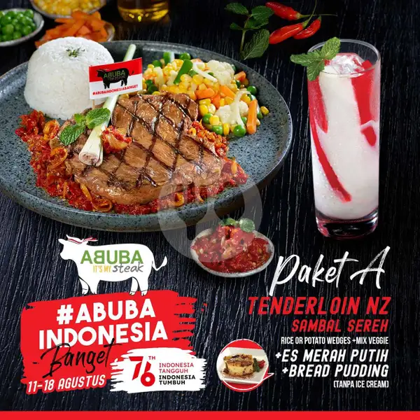 HUT RI Paket A | Abuba Steak, Bekasi