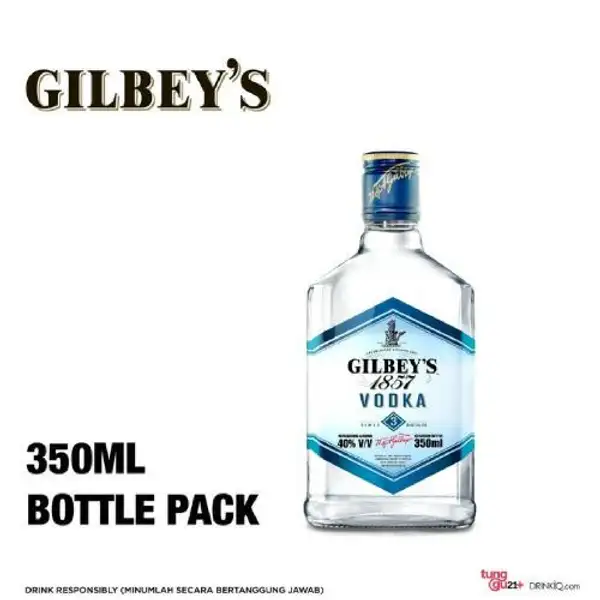 Gilbeys Vodka 350ml | Buka Botol Green Lake