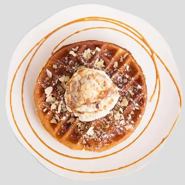 Salted Caramel Waffle | Brownfox Waffle & Coffee, Denpasar