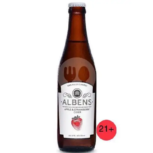 Albens Apple Strawberry Cider 330ml | Fourtwenty Coffee Corner, Ters Kiaracondong