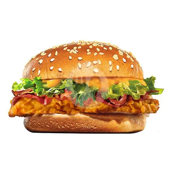 Cheese Rasher Chicken Burger | Burger King, Hayam Wuruk