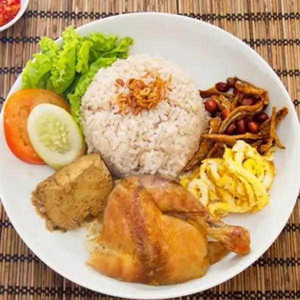 Nasi lemak/Gurih + Telur | Lontong Medan, Pekanbaru