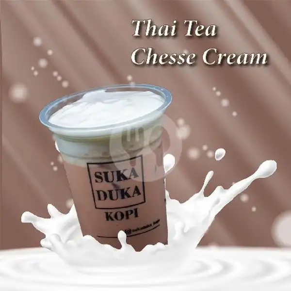 Thai Tea Ice Cheese Cream | Suka Duka Kopi