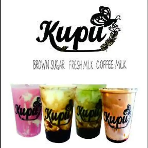 Pahe 4 Cup Brown Sugar All Variant (TANPA BOBA) | Kupu Brown Sugar Boba Milk & Kopi, Sanggrahan