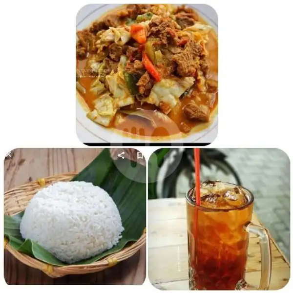 Paket Komplit Tongseng Kambing+Nasi+Es Teh Manis. | Tongseng Solo Pak Min