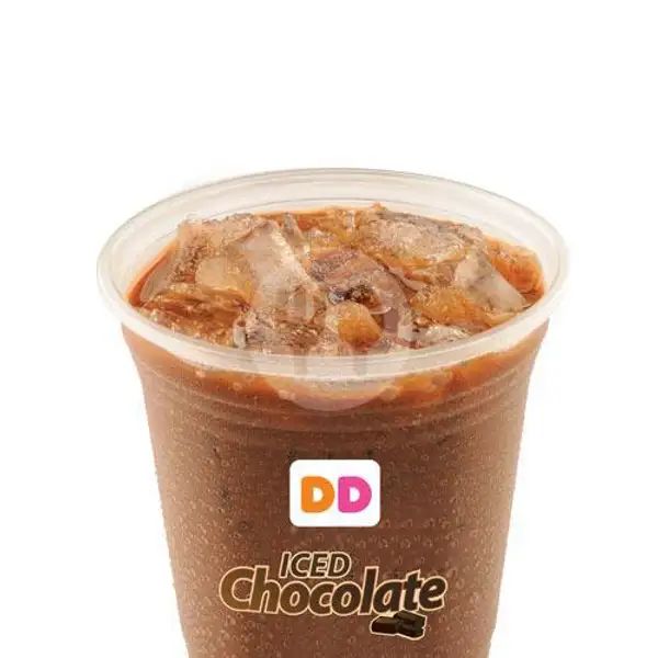 Iced Chocolate (Ukuran L) | Dunkin' Donuts, Kedaton Lampung