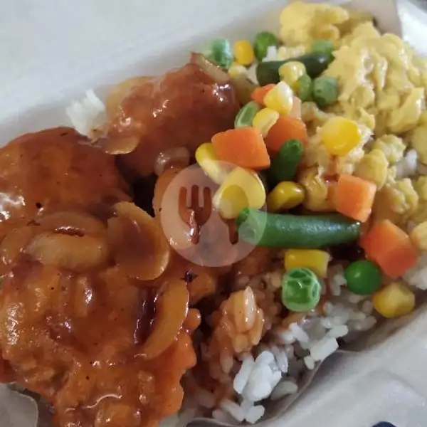 Nasi Ayam Karage Saus BBQ | Bihun Goreng Mas To, Untung Suropati