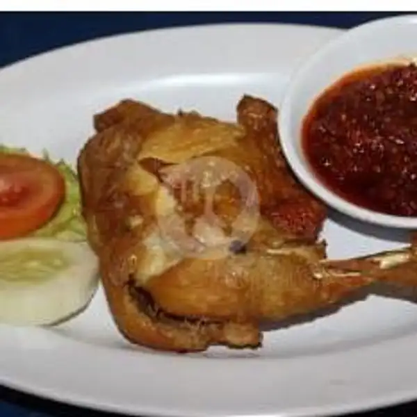 Pecal Ayam / Ayam Penyet | Ayam Penyet Dan Ikan Bakar Cafe Oren, Kebon Kacang