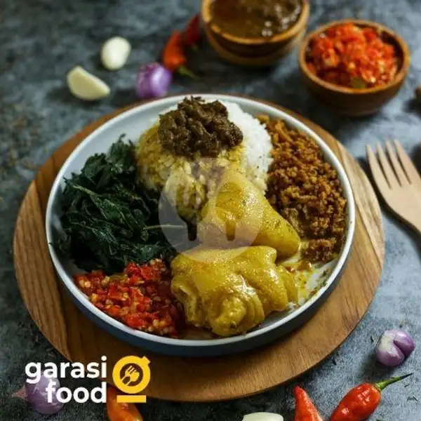 Nasi Padang Kikil | GarasiFood 096 Nasi Padang