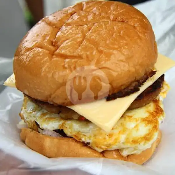 Burger Berto Telur + Daging | Burger Berto, Karangploso