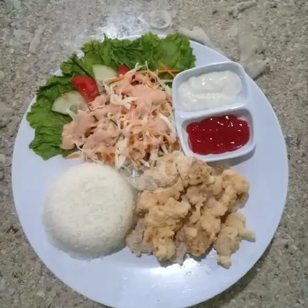 Chicken Karage + Nasi + Salad Sayur | Uzuki Karage, Kimar 2