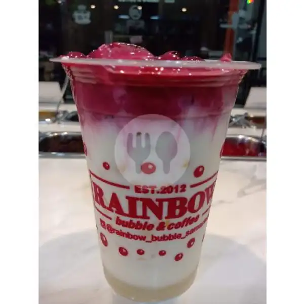 Red Velvet Latte | Rainbow Bubble & Coffee, Bhayangkara