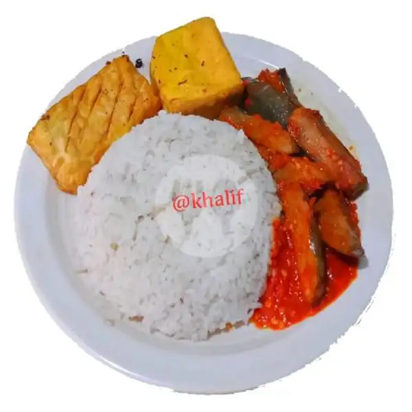 Paket Nasi Sambal Terong Tahu Tempe | Gurame & Ayam Bakar Khalif, Ciputat Timur