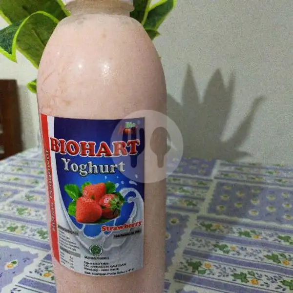 Yoghurt 1 Liter Rasa Strawberry | Yoghurt BIOHART Pondok Kelapa