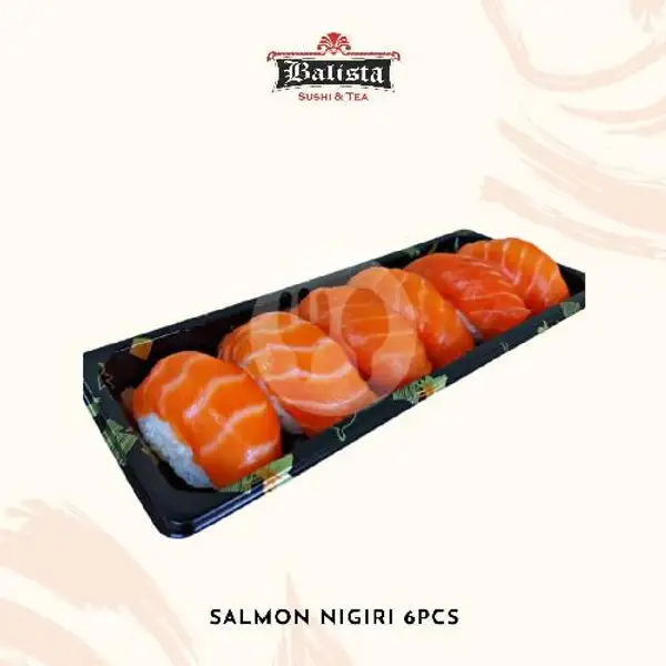 Salmon Nigiri 6pcs | Balista Sushi & Tea, Babakan Jeruk