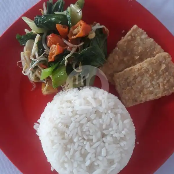 Nasi Tumis Pok Coy Tempe Crispy | Kedai Mie Yamien Ayam, Tangkuban Perahu