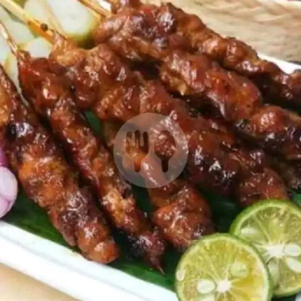 Paket Hemat Sate Ayam Campur Kulit (5 Tusuk) + Nasi/lontong | Menu Surabaya