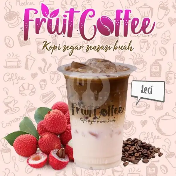 Es Kopi Dengan Campuran Dari Buah Leci Yang Manis | Fruit Coffee, Moh. O. Sudiaman