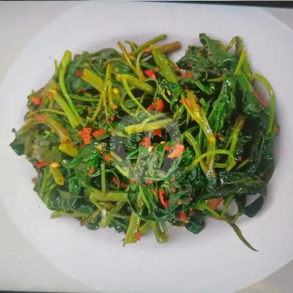 Kangkung Terasi | Let's Eat Vegetarian Cafe. Kota Batam