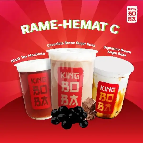Paket Rame-Hemat C | King Boba, Dr Cipto Mangunkusomo