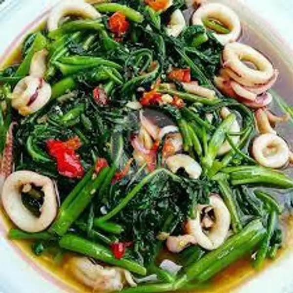 Kangkung Seafood | Warung Daun, Pujasera Berkah