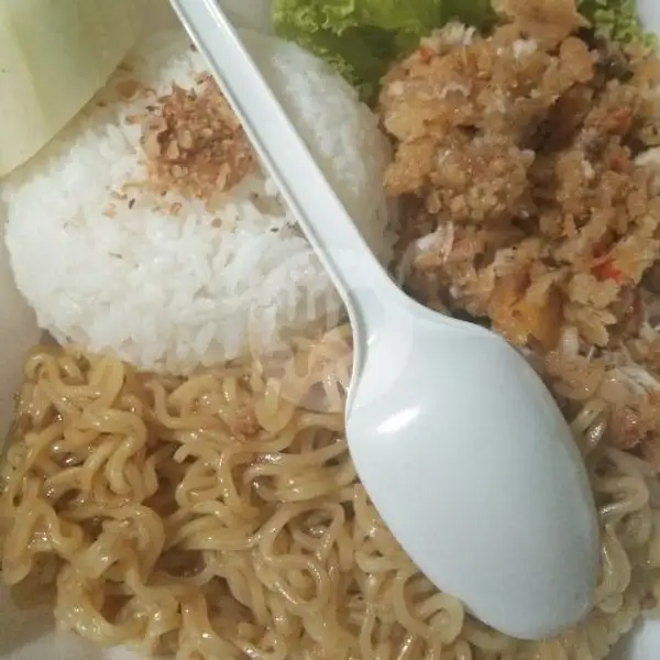 Wareg 1 (Chicken Crispy Geprek+Indomie+Nasi+Es Teh) | Depot Chicken Rania, Lebak Rejo Utara