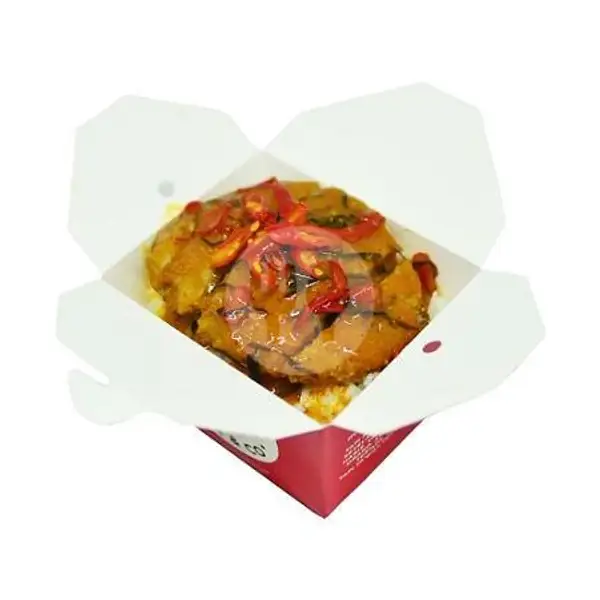 Cetar Salted Egg Chicken Rice | Box & Co, Ampera