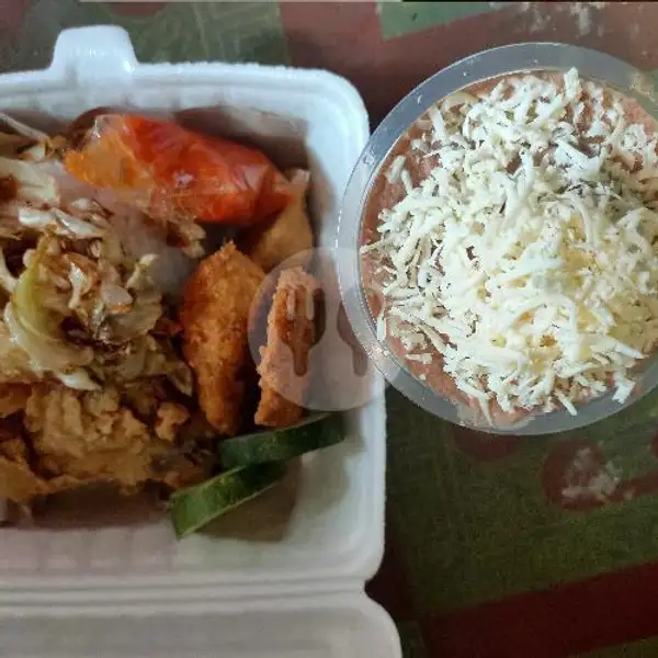 Ayam Geprek + Fanta Susu | Ayam Geprek Santuy Kupang Teba, Batu Gajah