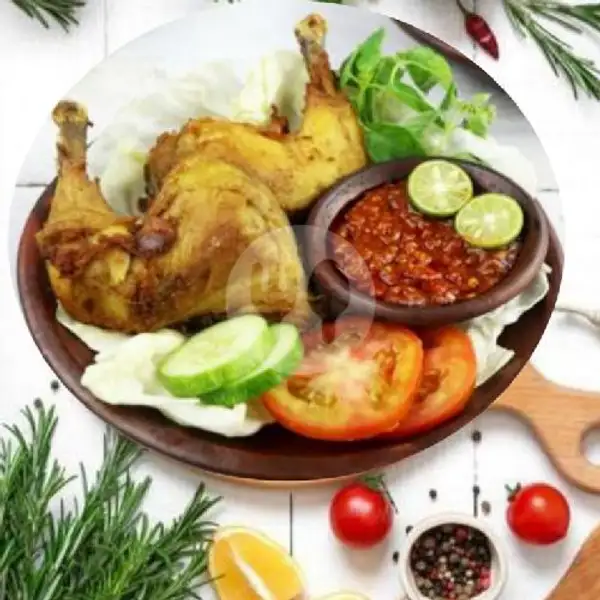 Ayam Goreng, Sambal + Lalapan | Kedai Anya, Anggrek Neli Murni