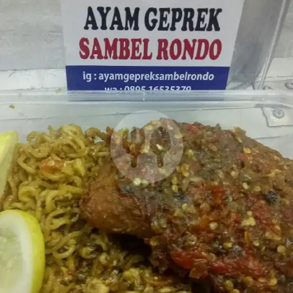 Indomie Ayam Geprek | Ayam Geprek Sambel Rondo, Kebon Jeruk