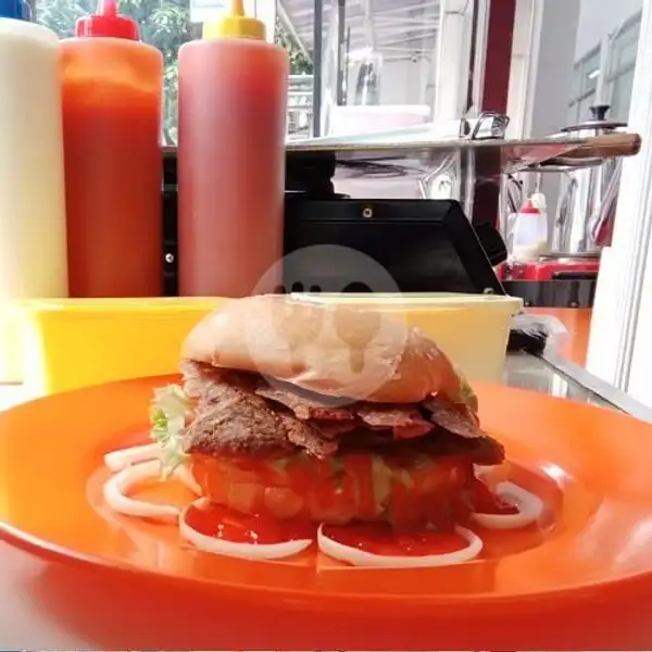 Burger Kebab Keju Telor | Kebab Kabab